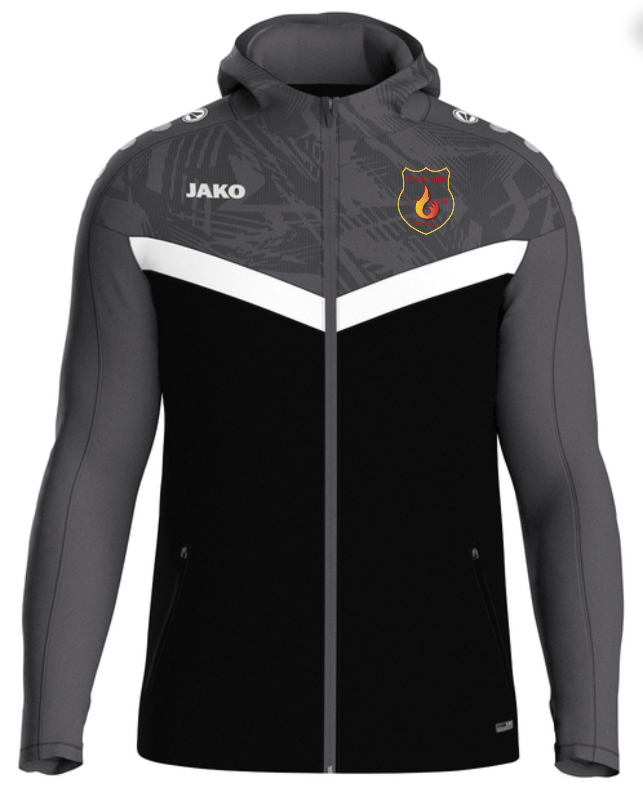 Trainingsanzug grau/schwarz